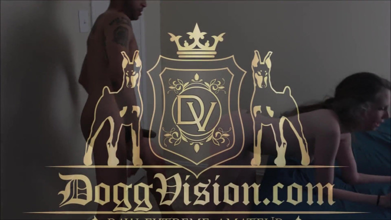 DoggVision: Rough BBC fuck for hairy gaping pussy