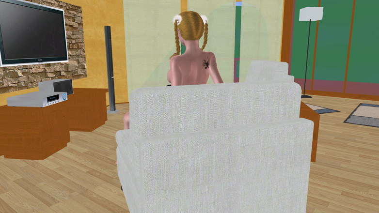 RenderLust: Animated 3D Lesbian Porn - Gorgeous Teen on Chair, Mature Woman Licking...