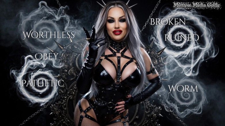 Goddess Misha Goldy: Pula unui ratat comandă. Psihologie inversă - futai în minte. Cersesc ca...