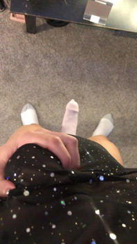 Swinging My Big Girl Cock Around