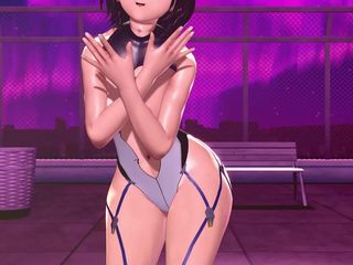 Mmd anime girls: Mmd R-18 fete anime clip sexy cu dans 160