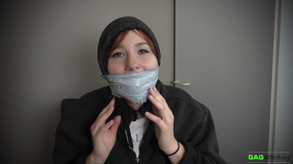 Gag Attack: Red Foxy - PVC tape gags