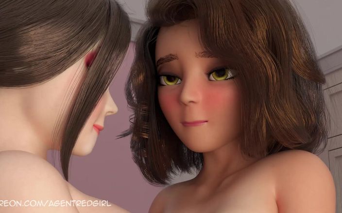 Agent Red Girl: Çifte sarılıp sarılıyor 2 - Amy'nin büyük dileği bölüm 5 - çift yarak futanari ve...