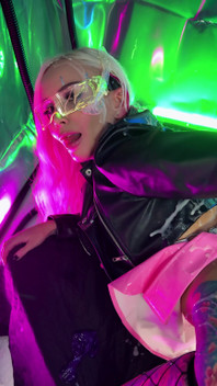 Bukkake & Anal Fisting for a Cyberpunk Slut