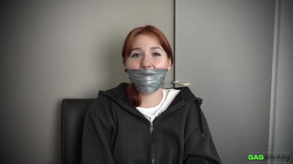 Gag Attack: Red Foxy - PVC tape gags
