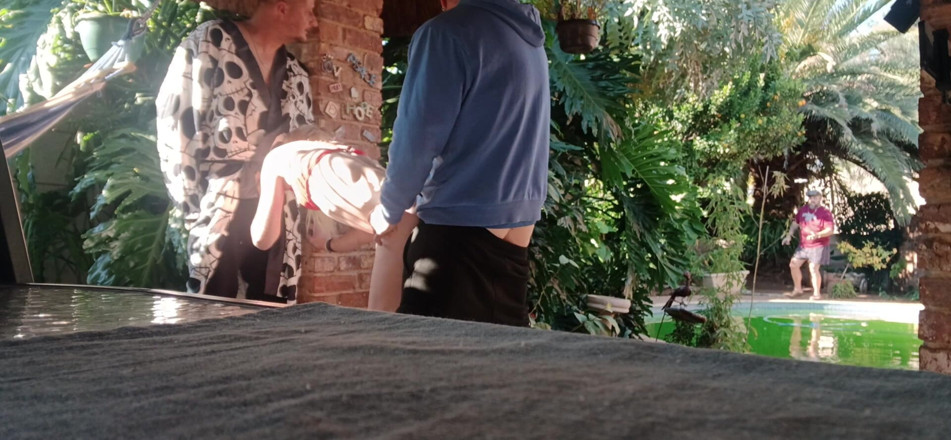 Bigjoefuckalott: Divertirsi in Giardino Biondo Succhiare Il Cazzo