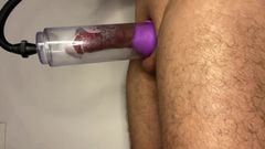 Greedy truck: Using the Penis Pump to Make My Penis Super Hard...