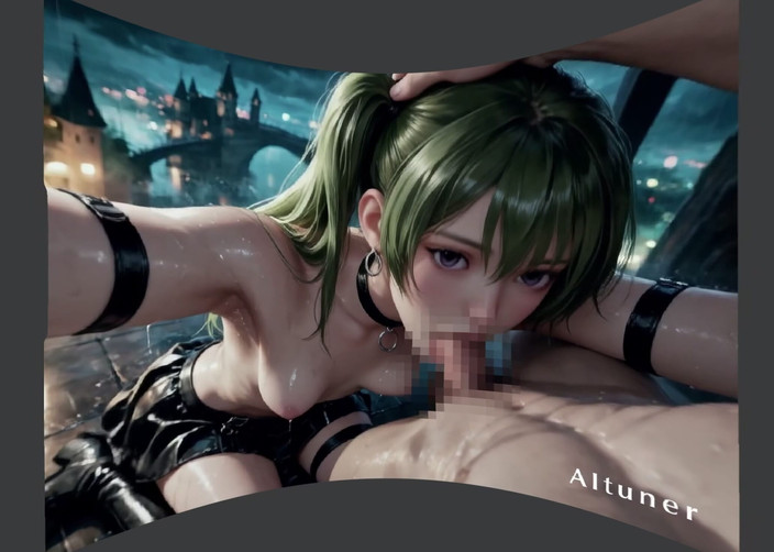 AItuner VR: [3d VR Sbs] Black Leather, Green Hair, and the Kind...