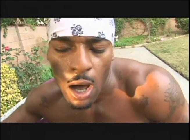 VOP Ebony Babes: Pierced ebony smashed outdoor by a big black cock