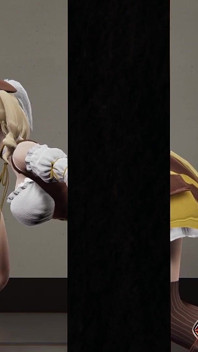 Animacja Hentai 3D wyposażony w seksowny Tomoe Mami - usta jebanie w GloryHole, lizanie kogutów z językiem POV i ręczna robota wytryski