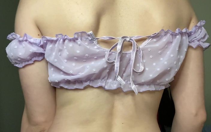 Nadia Foxx: Prova in lingerie trans con primi piani e stuzzica senza...