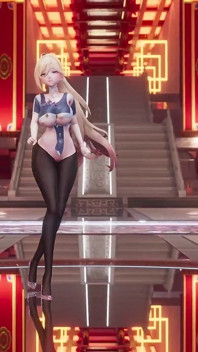 [mmd] Marionette, medias eróticas uniformes negras