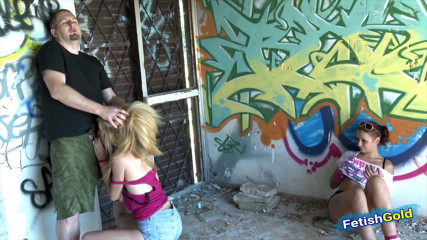 Fetish Gold: Hot wife watches her husband fucking a teen blonde babe