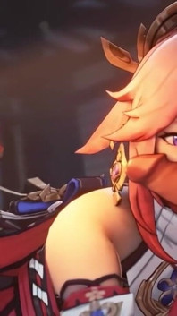 Yae Miko Worship's Your Cock and Kisses It Teasing You Genshin Impact 60 Fps HD