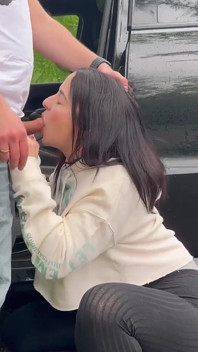 Fucking Hitchhiker! Fucked in the Car!