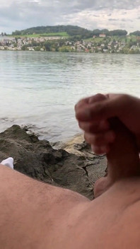 Young Solo Jerk at Lake