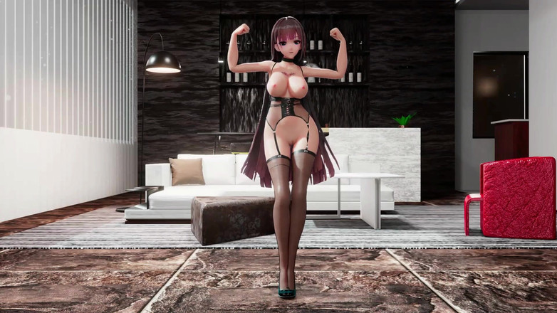 Smixix: Raiden Mei Honkai impacta hentai dança grandes mamas MMD 3D - red...