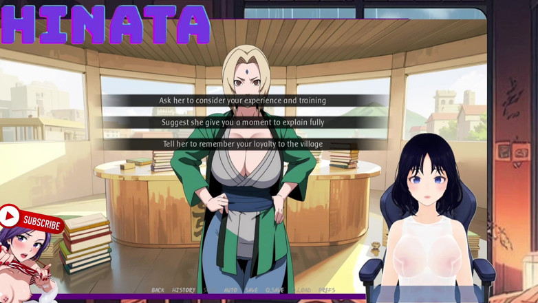 Hinata Queen: Shinbi Secrets Part 9. I Spy on Tsunade in Her Hokage...