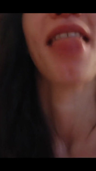Cum in Mouth and on Tongue