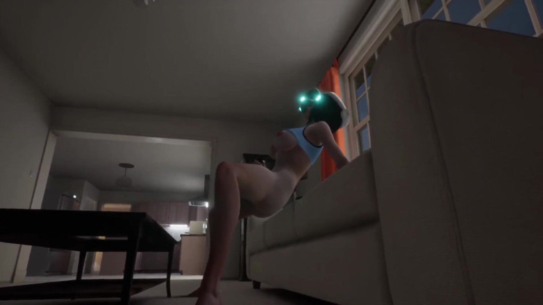 Wraith ward: Girl masturbating In VR