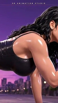 Giantess ทาน้ํามันในรองเท้าส้นสูงทาวเวอร์เหนือชายตัวเล็ก - แต่เพียงผู้เดียวยักษ์ล้มลงมาหาคุณ