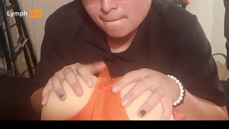 Lymph Guy: Guy with disability fucks toy after long day at work