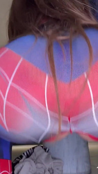 This Spider-girl Costume Is Really Tight on Me, Stepbro. Unzip It and Fuck Me.