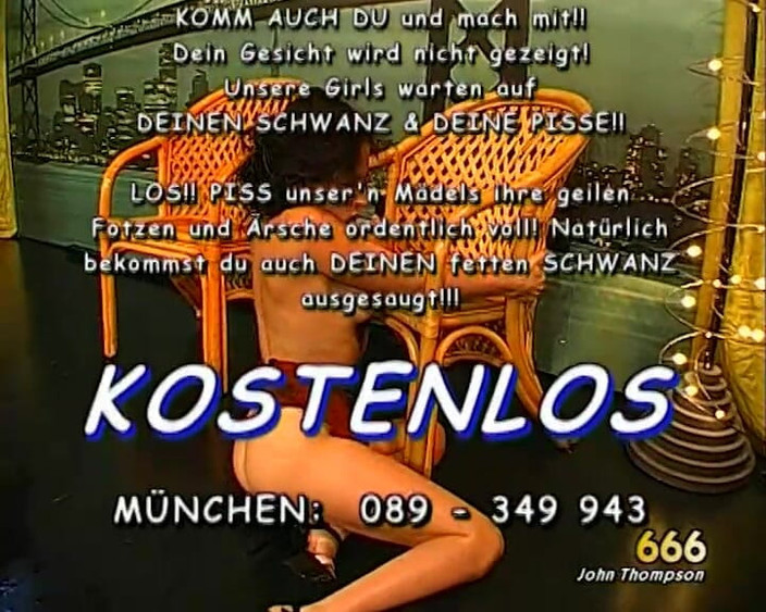 German Hardcore Gangbang GGG: オッシキ飲みティーンたちが精液を飲み込み、アナルでギャング ジョン・トンプソン