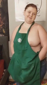 Striptease del delantal de Starbucks