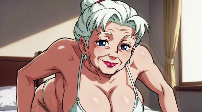 AI Porn: Nenek Ai mengusik belahan mendalam pada rakaman dekat