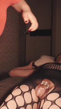 Use a Sissy as a Sofa While Masturbating