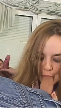 Busty Blonde in Stockings Fucked by Big Cock