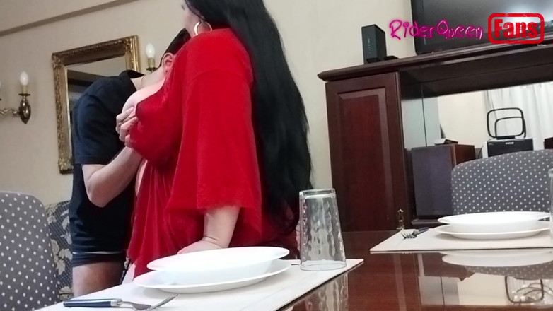 Riderqueen: Videos for Fans: My Stepson Comes to My Table to...