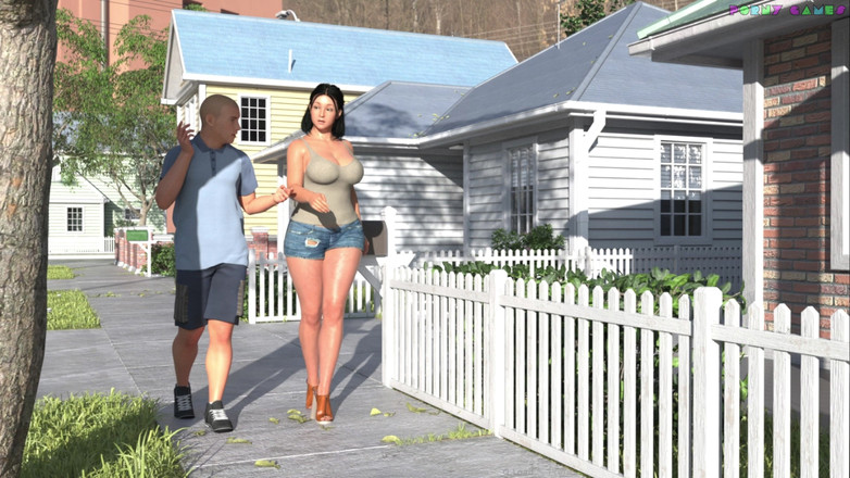 Porny Games: エキシビショニストの妻がフォームを使い、大学生が初めて胸を感じる、継母が助ける