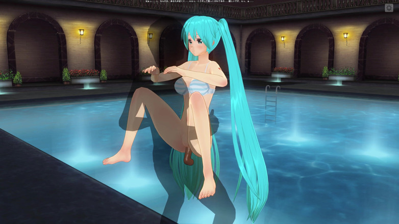 H3DC: 3D HENTAI. Miku neukt tillende pose