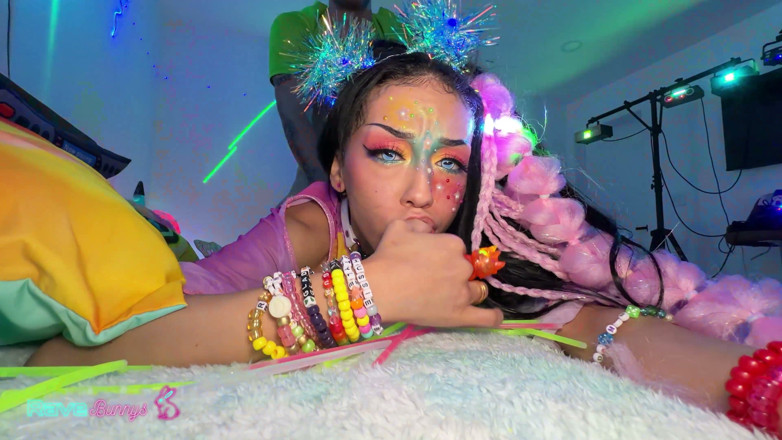 Rave Bunnys: Festival Bianca Bangs Grinds Brian Omally Until He Fills Her...