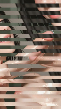 Slender Petite Futa with Pink Short Bob Softly Stroking and Smiling