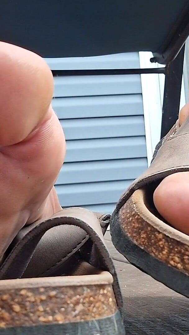 Showing off My Birkenstocks and Painted Toes (Midsouth Foot Fetish)