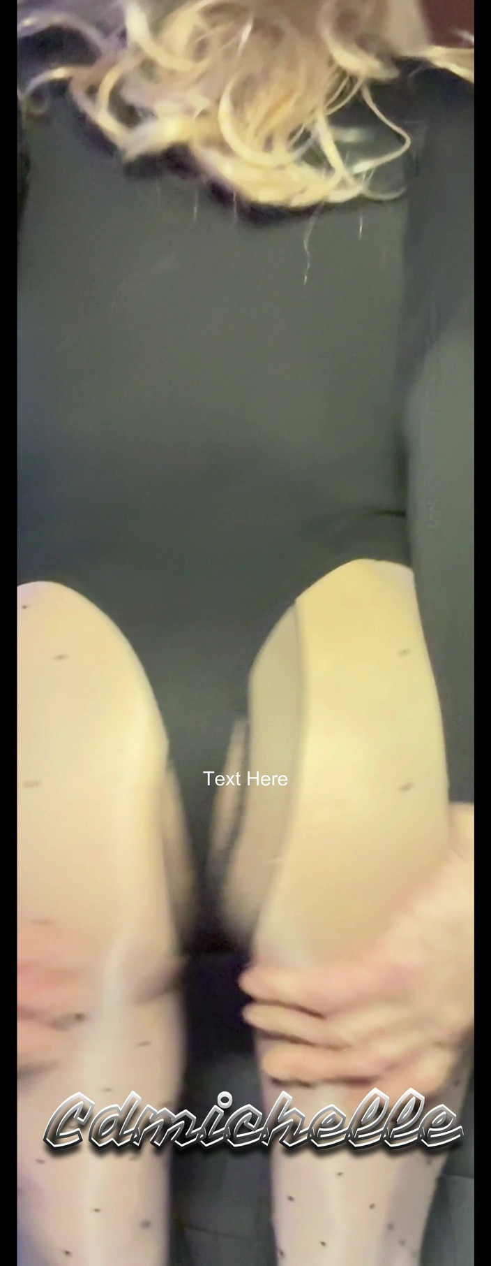 Feeling sexy today crosdressing: ドレッサーのcdmichelleがドットパンティホーズの黒いボディスーツを着用