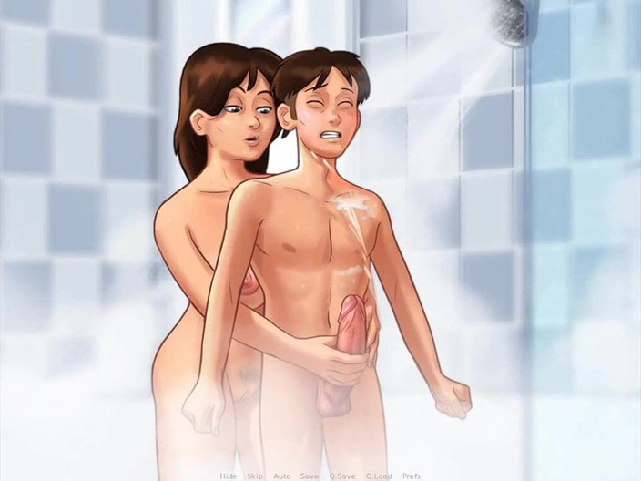 Dirty GamesXxX: Summertime saga: la matrigna fa una sega al figliastro sotto...