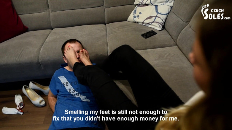 Czech Soles - foot fetish content: Snobby findom goddess came to collect what's hers!