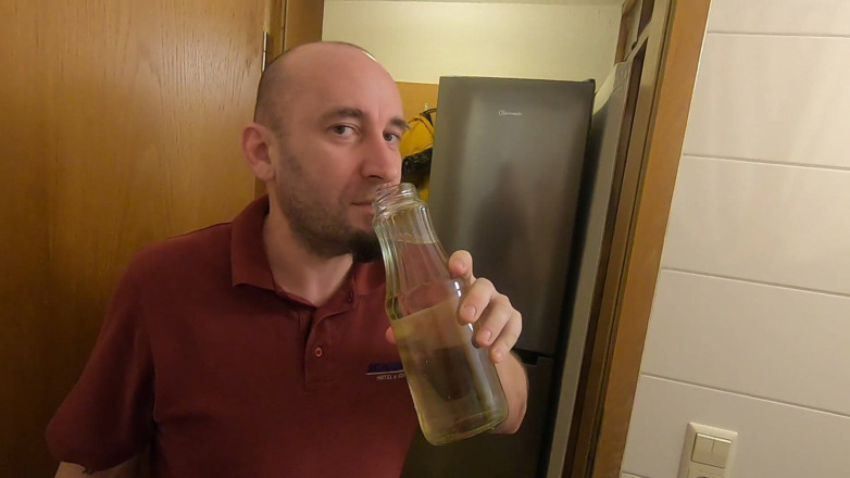 bekycarril: Lots of pee drinking. We were drinking a whole bottle...