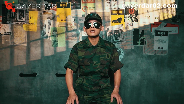 GAYERDAR: Gif-016-mouth Stiff Cock Soldier / Wailing and Refusing to Ejaculate Dry