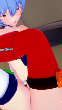 Asuka and Rei Lesbian Scissoring Topless - Neon Genesis Evangelion Hentai Parody