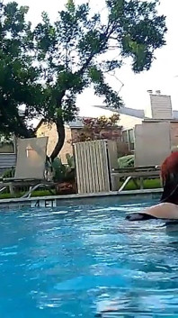 Watch BBW Nurse Vicki Exercise in Pool with Underwater Camera See My