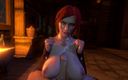 Good news media: Triss pokrytá mrdkou dojí tvého ptáka s jejími tlustými thicc...