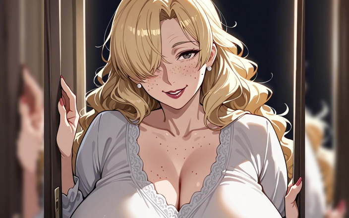 AI Porn: Blond GILF hentai porr
