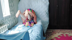 Big White Sissy Ass Crossdresser Slut Twink Gay Fem Boy Flowered Sexy Dress thumbnail