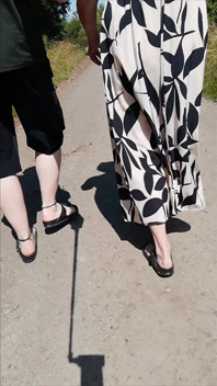 Procházka s Nylonjunge v Birkenstocks