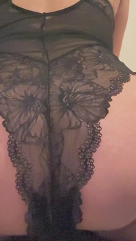 Bedtime Farts in Black Lingerie